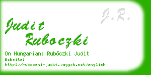 judit ruboczki business card